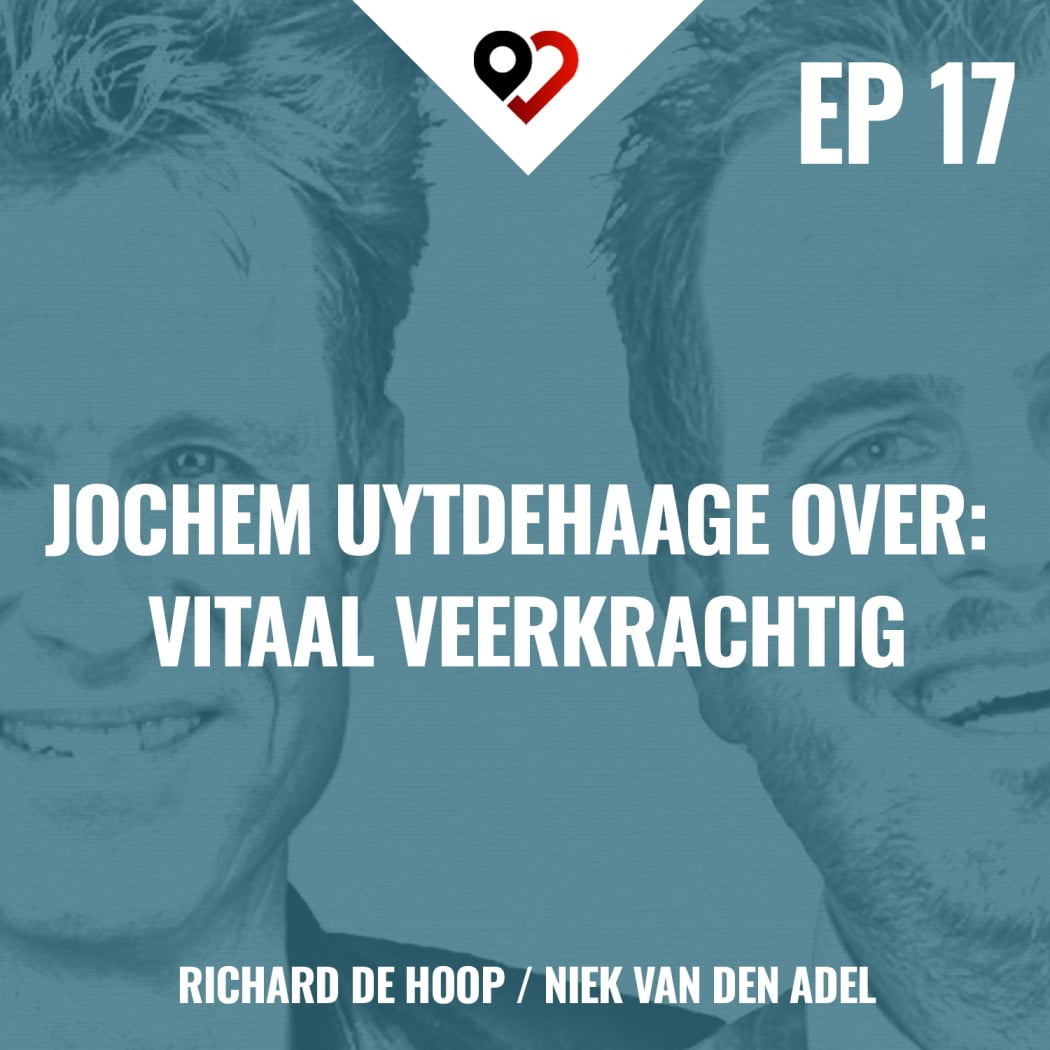 Een man en vrouw met de woorden jochem uddegem over teamontwikkeling.