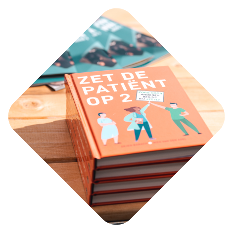 Het boek Zet de Patiënt op 2 over veerkracht in de zorg