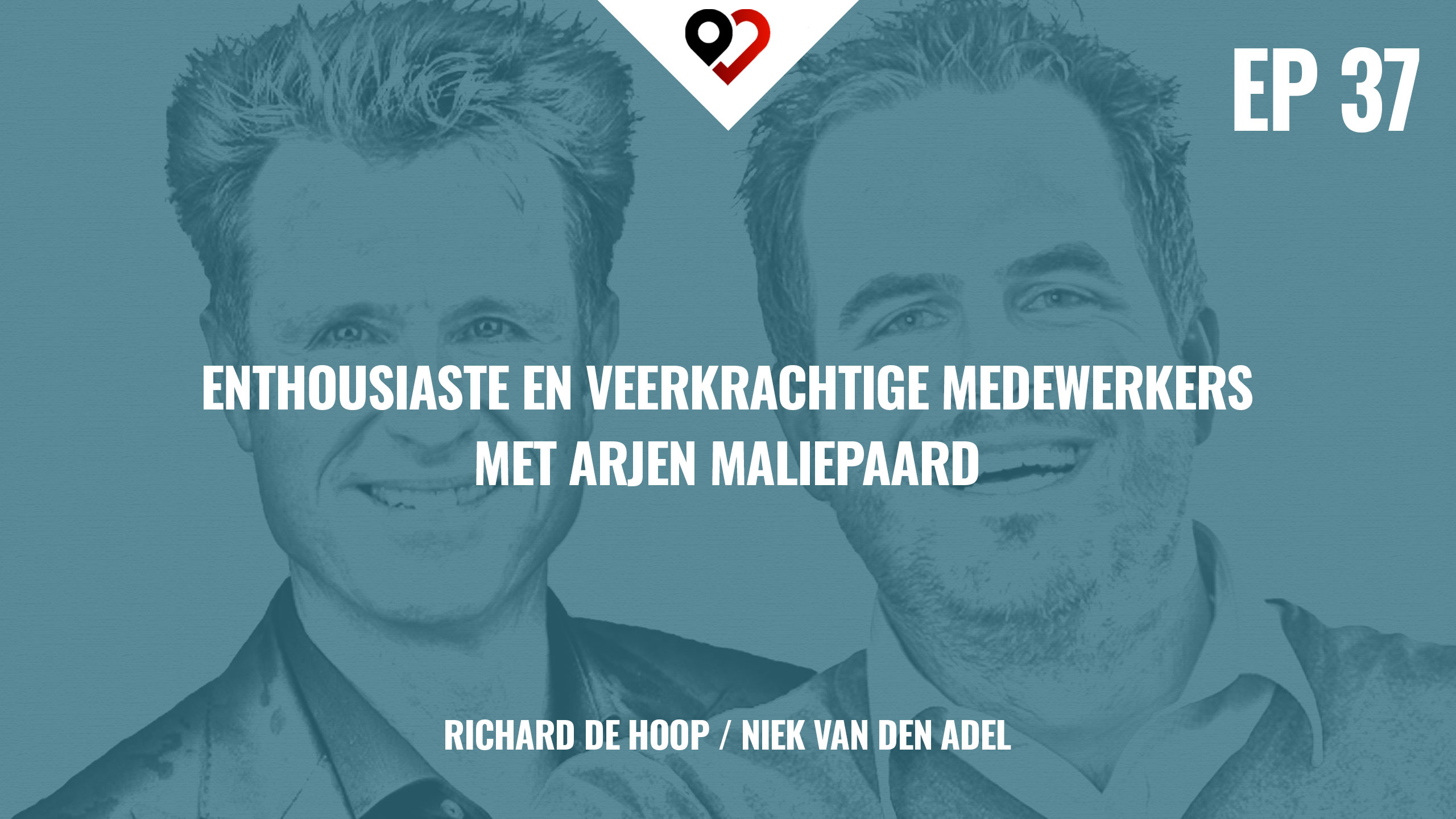 Cover van De Moeite Waard podcast aflevering 37: Enthousiaste en veerkrachtige medewekers.