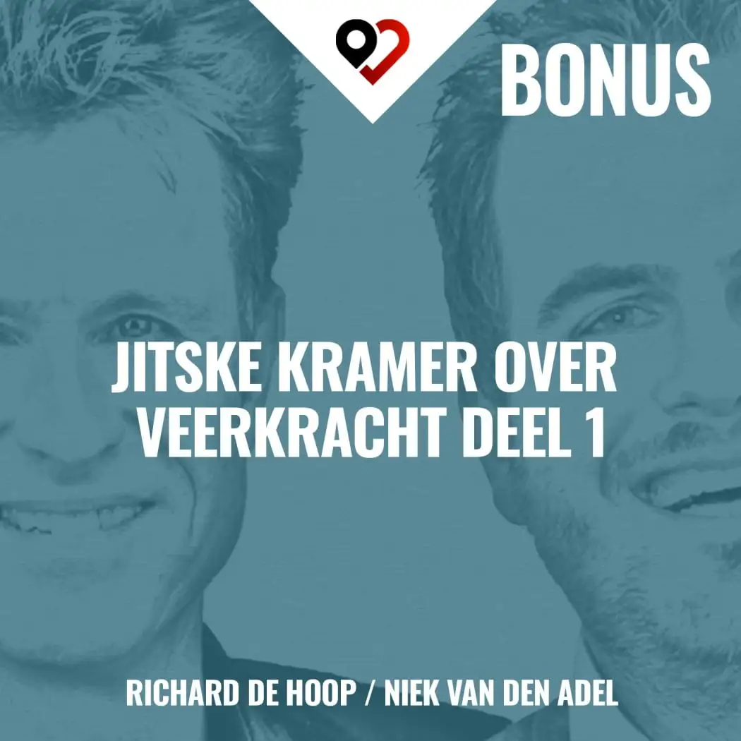 Podcast cover van De moeite waard podcast van Team Heartbeats over bekend schrijfster Jitske Kramer en over veerkracht