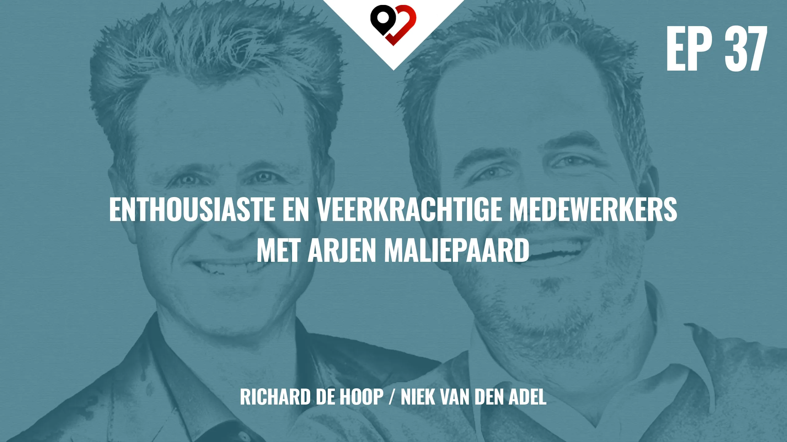 Cover van De Moeite Waard podcast aflevering 37: Enthousiaste en veerkrachtige medewekers.